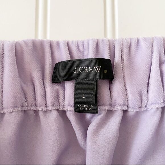 J. Crew Lilac Velvet Flared Skirt - Size Large - Picture 3 of 5